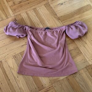 Elegant Mauve Off-Shoulder Women's Top